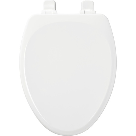 MAYFAIR Toilet Seat Elng Wood Wh 143SLOW-000
